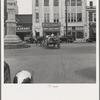 Oxford, North Carolina. Small agricultural center. Note everpresent Confederate monument, and calf in a two horse wagon