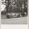 Wagon built on the farm utilizing parts of wrecked Dodge truck. "The team can haul three times as much." Oregon, Kirby [i.e. Kerby] (Josephine County)