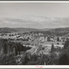 Western Washington, Thurston County, Tenino, Washington. Looking down on western Washington small town