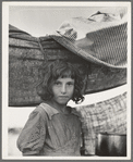 Migratory child in camp at end of day. Bean pickers' camp near West Stayton, Oregon. See general caption number 46