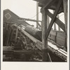 Log chute at Pelican Bay Lumber Company mill. Near Klamath Falls, Oregon