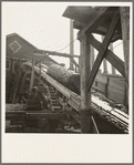 Log chute at Pelican Bay Lumber Company mill. Near Klamath Falls, Oregon