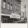 Street corner, Williamette Valley. Small town during hop season. Independence, Polk County, Oregon