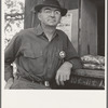 Oregon. Josephine County, near Grants Pass. Deputy sheriff, stationed at paymaster's window on large Williamette hop ranch. Owner employs between 500 and 600 hop pickers for three weeks each year