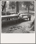 Oregon, Josephine County, Grants Pass. "California Day." A picnic in town park on the Rogue River. Hot summer afternoon toward the end of the picnic