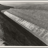 Washington, Yakima County, Roza Irrigation Canal. Sides concrete, lined by machine. The project, when complete in 1945, will open 72,000 acres to cultivation in East Yakima and West Benton Counties