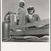 Part of family come for work in potatoes. Tulelake, Siskiyou County, California. Left their home in Turkey, Texas, November, 1938. Picked cotton in Arizona till March. Picked fruit in Oregon till June. Picked prunes in Idaho till September 15th