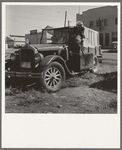 Family, one month from South Dakota, now on the road in California. Tulelake, Siskiyou County, California. See general caption number 65