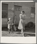 Young mother, twenty five, says "Next year we'll be painted and have a lawn and flowers." Rural shacktown, near Klamath Falls, Oregon. General caption number 47