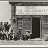 California State Employment Service office. Tulelake, Siskiyou County, California. This office is 500 yards from potato pickers camp. This office made 2,452 individual placements to growers in five weeks (season of 1938). General caption number 63-1