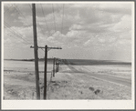 Great Plains and highway north of Amarillo, Texas