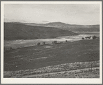 Farmers have just sown their winter wheat. Eastern Oregon, Small Finger Valley. On U.S. 30, Baker County, Oregon