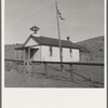 Eastern Oregon county school in clearing in the sage bush. Seven pupils enrolled. Between Pleasant Valley and Durkee, Baker County, Oregon