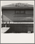 Detail of old railroad station. Small farming town, population 108. Irrigon, Oregon