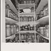 Mrs. Granger's storeroom. She has 500-600 quarts of canned food. "You never know what may happen." Yamhill farms. (FSA - Farm Security Administration). Yamhill County, Williamette Valley, Oregon