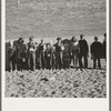 The children from Dead Ox Flat ready to march into the school building when the bell rings. 9 a.m. Malheur County, Oregon. General caption 67-1V