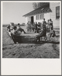 Entire enrollment of Lincoln Bench School. Teacher in center. Near Ontario, Oregon, Malheur County. General caption number 69