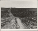 Landscape on top of bench, showing new lands, and farms beyond. Road was built by the CCC (Civilian Conservation Corps). Dead Ox Flat, Malheur County, Oregon. General caption number 67-1