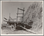 Hayrick and stack of FSA (Farm Security Administration) borrower. Nyssa Heights, Malheur County, Oregon