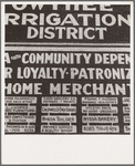 Sign on old bank building now used for office of Bureau of Reclamation. Nyssa, Malheur County, Oregon