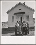 Jacknife School, Gem County, Idaho. Eleven pupils, two of them children of families belonging to Ola self-help sawmill co-op. General caption 48