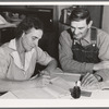 Farm Security Administration borrowers on new farm keep account of their loan. Dead Ox Flat, Malheur County, Oregon. General caption 67