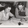 Farm Security Administration borrowers on new farm keep account of their loan. Dead Ox Flat, Malheur County, Oregon. General caption 67