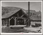 Close-up of the sawmill. Ola self-help sawmill co-op. Gem County, Idaho. General caption 48