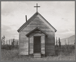 Abandoned church in cut-over area. Boundary County, Idaho. Two miles south of Canadian line