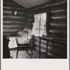 Interior of two room house belonging to FSA (Farm Security Administration) borrower. Land clearing loan. Boundary County, Idaho. General caption 56