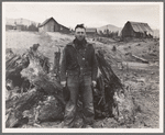 Mennonite farmer, formerly wheat farmer in Kansas, now developing stump ranch in Boundary County, Idaho. See general caption 52