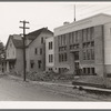 The new WPA (Work Projects Administration) courthouse alongside the old county courthouse. Bonners Ferry, Idaho. See general caption 49