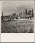 Stores and community center in model lumber company town, Gilchrist, Oregon. See general caption 76