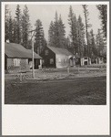 Row of model homes in millworkers town. Gilchrist, Oregon. See general caption 76