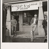 On main street of potato town during harvest season. Merrill, Oregon