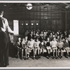 Sunday school. Tulare migrant camp. Visalia, California