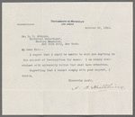 College Fraternity Symposium Correspondence