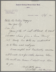 Letters from Secretaries of Senior Classes in College