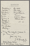Letters from Secretaries of Senior Classes in College