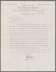 Letters from Secretaries of Senior Classes in College