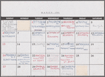 Calendar of La Scala Orchestra's tour