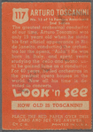 Arturo Toscanini, Conductor (trading card)
