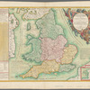Le royaume d'Angleterre: divisé en plusieurs parties, subdivisées en comtez ou shireries : ou sont aussy remarquez les royaumes quil y avoit autrefois 