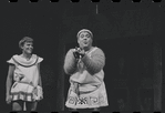 Patrick Fox and Zero Mostel in the 1962 stage production A Funny Thing Happened on the Way to the Forum