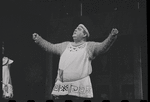 Patrick Fox [partly obscured] and Zero Mostel in the 1962 stage production A Funny Thing Happened on the Way to the Forum