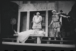 Jack Gilford [reclining] Zero Mostel and Ron Holgate in the 1962 stage production A Funny Thing Happened on the Way to the Forum
