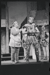 Zero Mostel, Ron Holgate and unidentified others in the 1962 stage production A Funny Thing Happened on the Way to the Forum