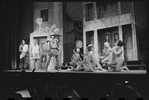 John Carradine, Zero Mostel, Ron Holgate and unidentified others in the 1962 stage production A Funny Thing Happened on the Way to the Forum