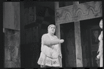 Zero Mostel and Jack Gilford [partly obscured] in the 1962 stage production A Funny Thing Happened on the Way to the Forum