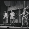 John Carradine, Zero Mostel and unidentified in the 1962 stage production of A Funny Thing Happened on the Way to the Forum